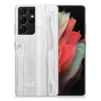 Samsung Galaxy S21 Ultra | Bumper Hoesje | White Wood - thumbnail