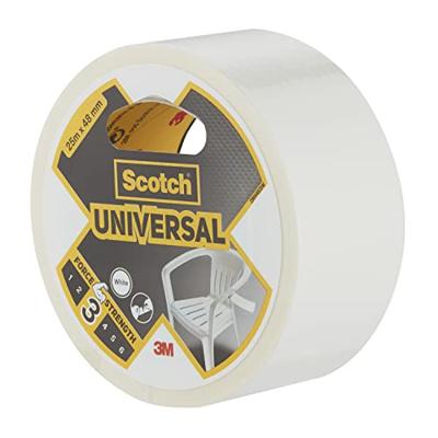 3M 4101 29044825W Textieltape Wit (l x b) 25 m x 48 mm 1 stuk(s)