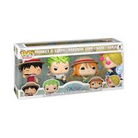 One Piece Funko Pop Vinyl 4-Pack: Monkey D. Luffy, Roronoa Zoro, Nami, Sanji (Special Edition) - thumbnail