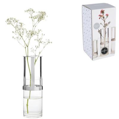 Sagaform vaas hold zilverkleurig 15 cm | 6 stuks