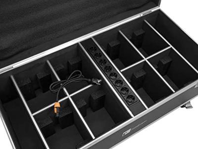 ROADINGER Flightcase 8x AKKU IP PAR 7 QCL WDMX