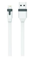 TAB CABLE PLAT CHARGE & SYNCHRO 2.4A USB/LIGHTNING 2M BLANC - thumbnail