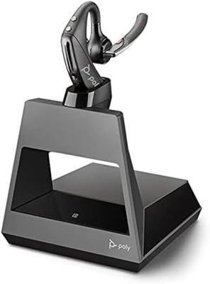 Plantronics Voyager 5200 Office Mono Bluetooth-headset (1-weg), WindSmart-technologie, adaptieve microfoons, IPX4, knop voor spraakbediening, NFC, laadstation met USB-A