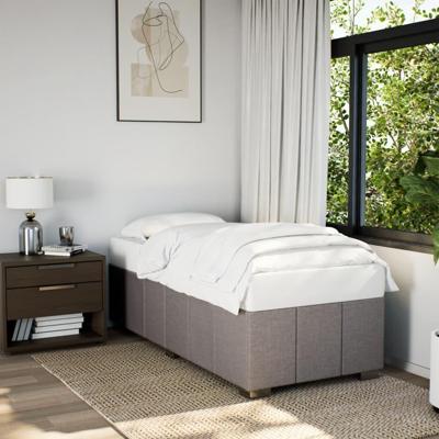 Bedframe zonder matras 90x200 cm stof taupe