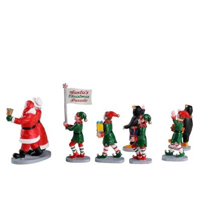 Santa'S Elf Parade Set Of 7 Kerst LEMAX - Lemax Santa'S Elf Parade Set Of 7 Kerst LEMAX - Lemax