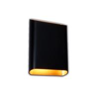 Wandlamp Artdelight Diaz 2 Lichts Large LED 2700K Dimbaar Zwart/Mat Goud - thumbnail