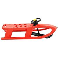 VidaXL Slee met stuur 102,5x40x23 cm polypropeen rood - thumbnail