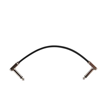 Ernie Ball 6226 Flat Ribbon Patch Cable patchkabel haaks 15 cm platte jacks zwart