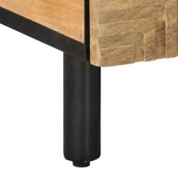Salontafel 80x54x40 cm massief mangohout bruin - thumbnail