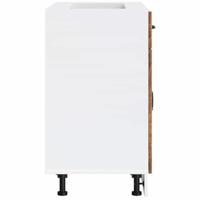 Keuken onderkast Lucca bewerkt hout oud houtkleurig - thumbnail