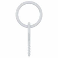 Schroefoog met ring 3 st staal zilverkleurig - thumbnail