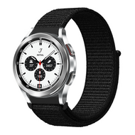 Sport Loop nylon bandje - Zwart - Samsung Galaxy Watch 4 Classic - 42mm / 46mm - thumbnail