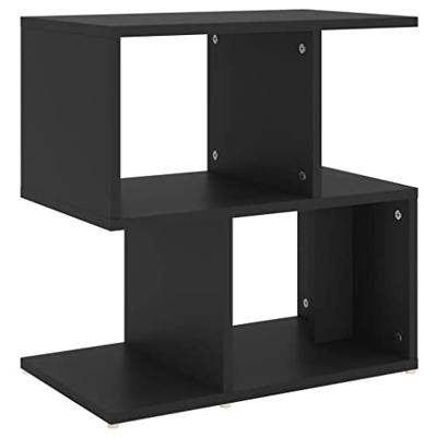 VidaXL Nachtkastje 50x30x51,5 cm bewerkt hout zwart
