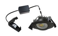 LED&apos;s Light Pro Inbouwspot Spot Downlight Dim to Warm 5W 350lm 2700K - 1800K Zwart Incl Driver IP54 - thumbnail