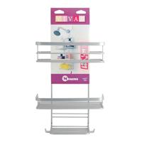 Metaltex Viva Doucherekje 3 Etages 23x12x38 cm Zilver - thumbnail