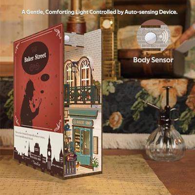 Tone-cheer BookNook Baker Street DIY Modelbouw Knutselen Tone-cheer BookNook Baker Street DIY Modelbouw Knutselen