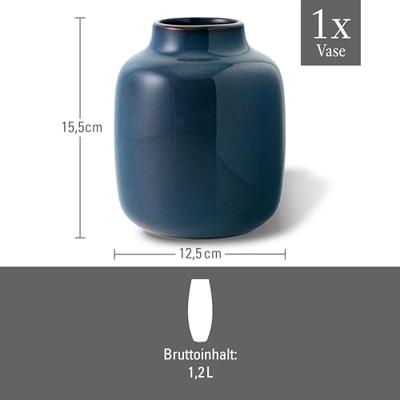VILLEROY & BOCH - Lave Home - Vaas Nek bleu uni klein 15,5cm - thumbnail