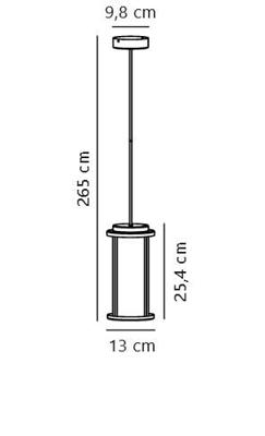Messing hanglamp met ingebouwde E27 fitting 'Nordlux Linton' Messing hanglamp met ingebouwde E27 fitting 'Nordlux Linton'