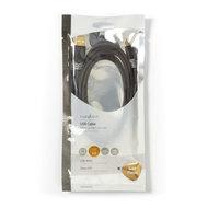 Kabel USB 2.0 | A male - Mini 5-pins male | 2,0 m | Antraciet - thumbnail