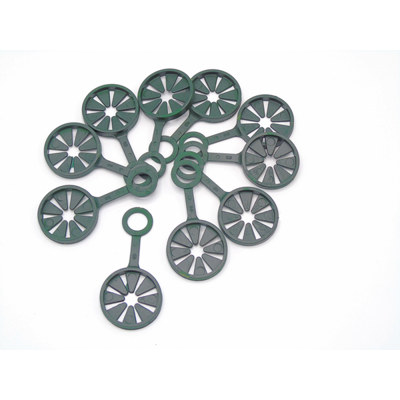 Kunststof ring voor wigwamconstructie van 3 plantstokken dia. 11mm 10 stuks Nature - Nature