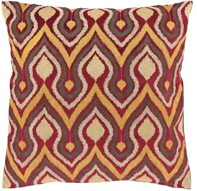 Unique Living kussen bella 45 x 45 cm rood mix