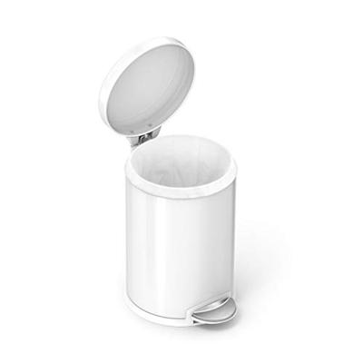 Simplehuman Afvalemmer Rond 4,5 liter (Wit)