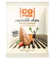 Go Pure Go Pure Chips Sweet Potato & Rosemary Bio (40g) - thumbnail