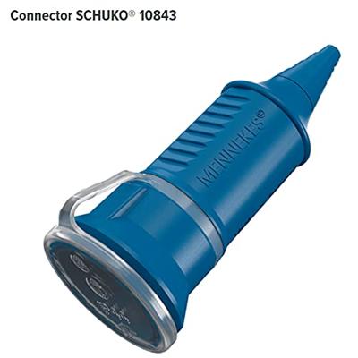 MENNEKES 10843 Koppeling met randaarde Kunststof 230 V Blauw IP44