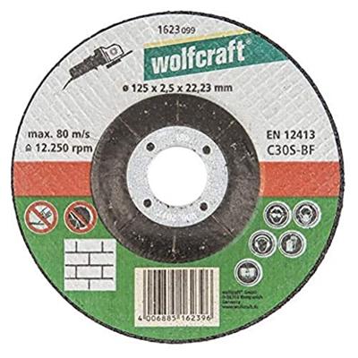 Wolfcraft Doorslijpschijf | Ø125 x 2,5 x 22,23 | 1 stuk - 1623099 Wolfcraft Doorslijpschijf | Ø125 x 2,5 x 22,23 | 1 stuk - 1623099