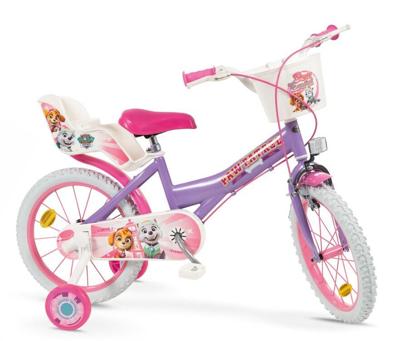 Kinderfiets 16" Paw Patrol Paars 1680 Meisje TOIMSA