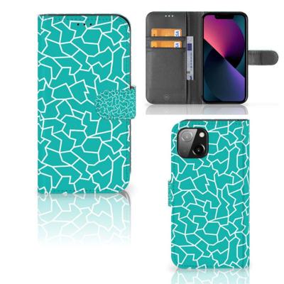Apple iPhone 13 Hoesje Cracks Blue