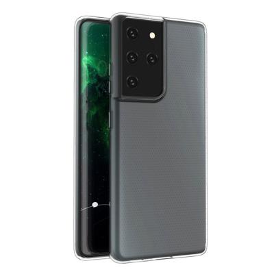 TPU Siliconen Hoesje Samsung Galaxy S21 Ultra Transparant TPU Siliconen Hoesje Samsung Galaxy S21 Ultra Transparant