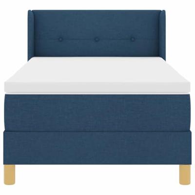 Boxspringbed met Matras in Blauw, 80 x 200 cm, Stof