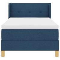 Boxspringbed met Matras in Blauw, 80 x 200 cm, Stof - thumbnail