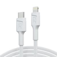 GC USB-C - Lightning witte kabel PowerStream | 1m MFi oplaadkabel snellaadkabel voor Apple iPhone 13 12 11 SE Pro/Max | iPhone X XR XS Max | iPhone 8 7 Plus 6 6S | iPad Air/Pro/Mini | Macbook Pro - thumbnail