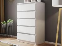 Commode MALIWA 5 lades wit - thumbnail
