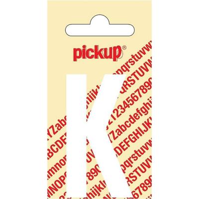 Plakletter Nobel Sticker witte letter K Pickup - Pickup Plakletter Nobel Sticker witte letter K Pickup - Pickup