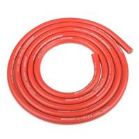 Team Corally Ultra V+ silicone kabel 12AWG, Rood, 1 meter - thumbnail