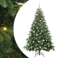 Kunstkerstboom met 300 LED met standaard Groen 180 cm PE en PVC - thumbnail