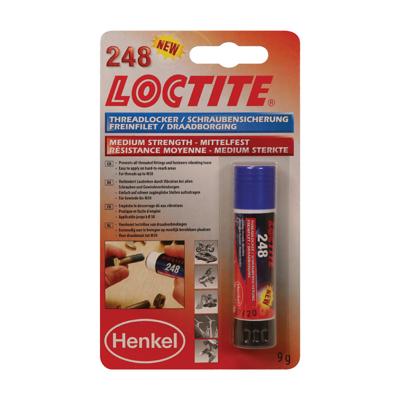 Loctite Draadborging 248 medium sterkte 9ml - blauw Loctite Draadborging 248 medium sterkte 9ml - blauw