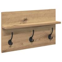 Halmeubelset 4 pcs Zwart eiken 90 x 31 x 46.5 cm Bewerkt hout - thumbnail