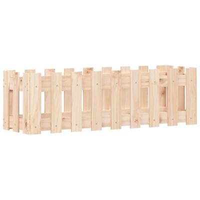 VidaXL Plantenbak verhoogd met hekontwerp 100x30x30 cm grenenhout VidaXL Plantenbak verhoogd met hekontwerp 100x30x30 cm grenenhout