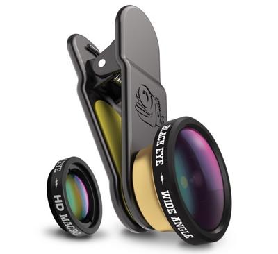 Black Eye HD Combo, HD Wide Angle + HD Macro details Macro & breed Zwart Black Eye HD Combo, HD Wide Angle + HD Macro details Macro & breed Zwart