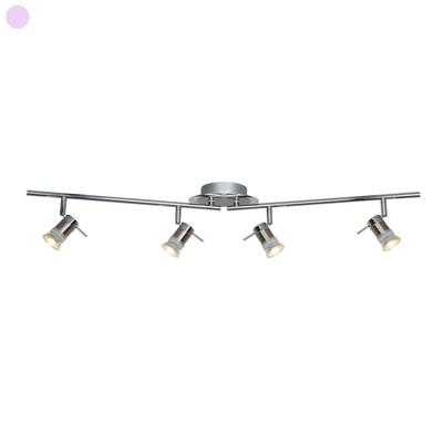 Searchlight Badkamer opbouwspotAries 4-lichts grijs - 7444CC-LED