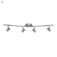 Searchlight Badkamer opbouwspotAries 4-lichts grijs - 7444CC-LED - thumbnail