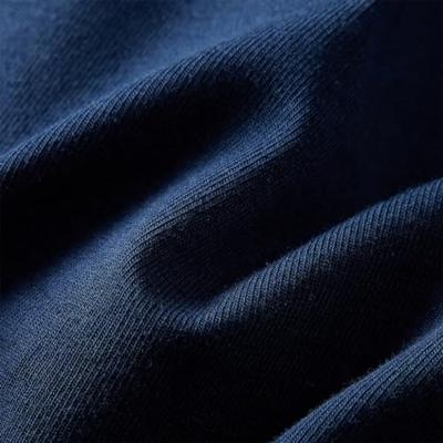 Kinderjurk met lange mouwen hertenprint 92 marineblauw - thumbnail