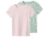 lupilu Set van 2 kinder T-shirts (Lichtroze/mint, 122/128) - thumbnail