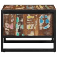 Salontafel 50x50x38 cm massief gerecycled hout meerkleurig - thumbnail