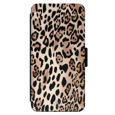 iPhone 14 Pro flipcase - Luipaard print
