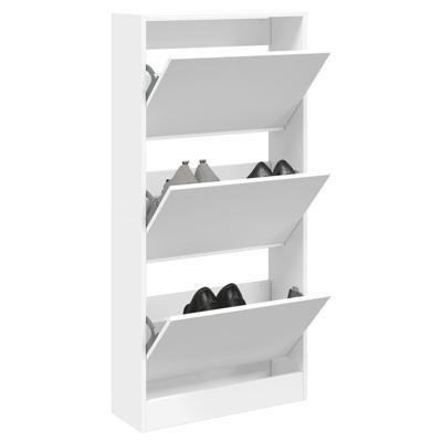 VidaXL Schoenenkast 60x21x125,5 cm bewerkt hout wit